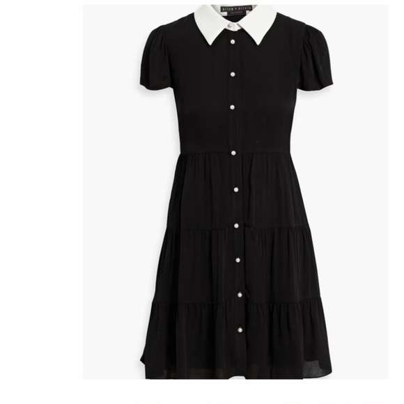 alice + olivia Meeko Shirt Dress  Meeko Shirt Dress - Picture 1 of 16